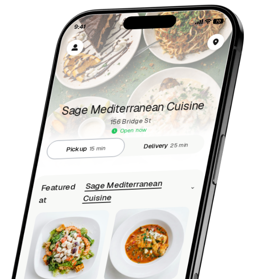Sage Mediterranean Cuisine app preview