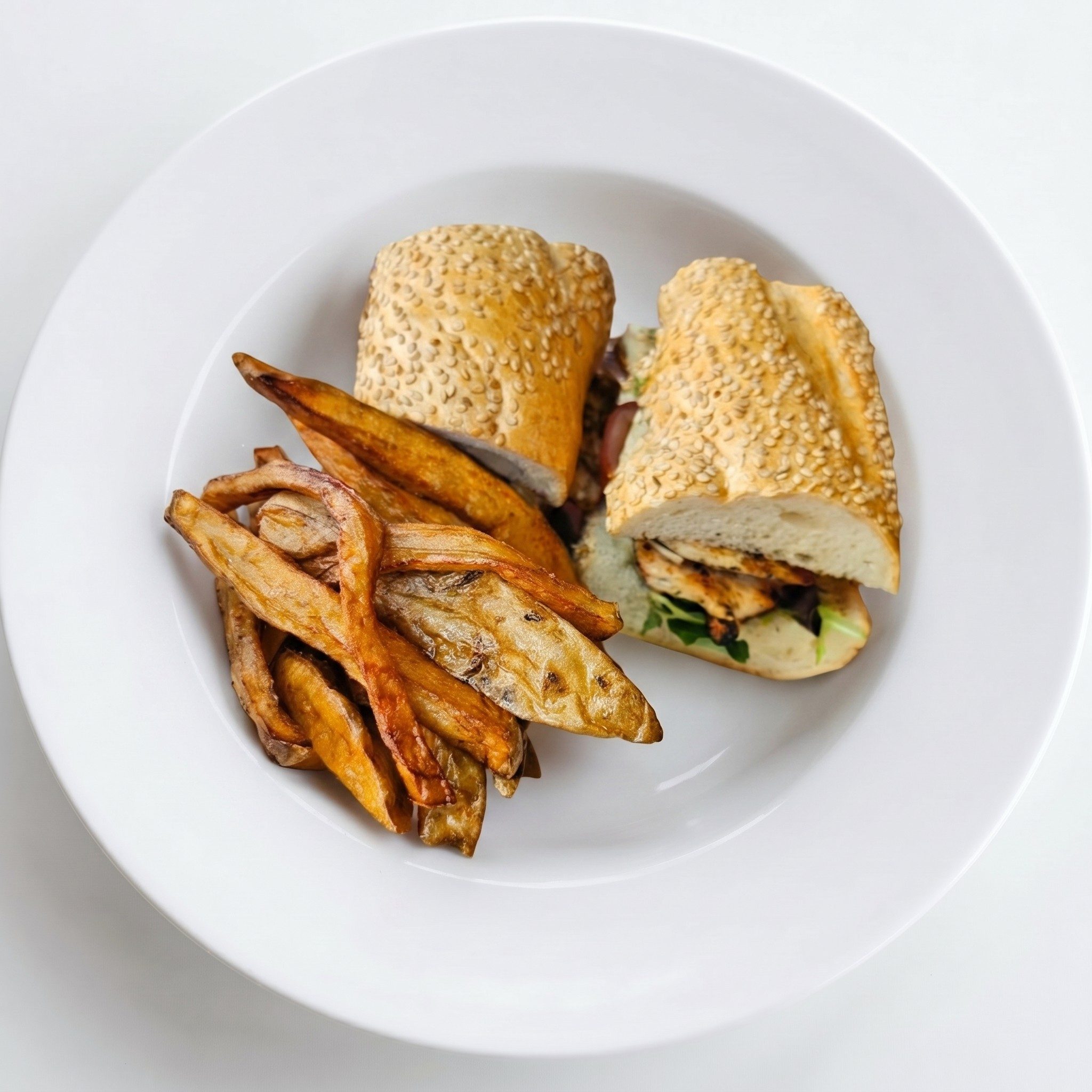 Grilled Chicken Sandwich Lunch.