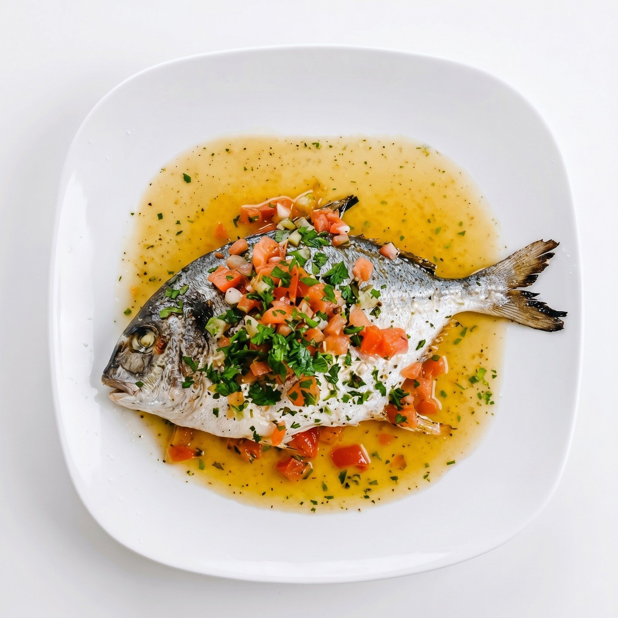 Grilled Whole Pompano.