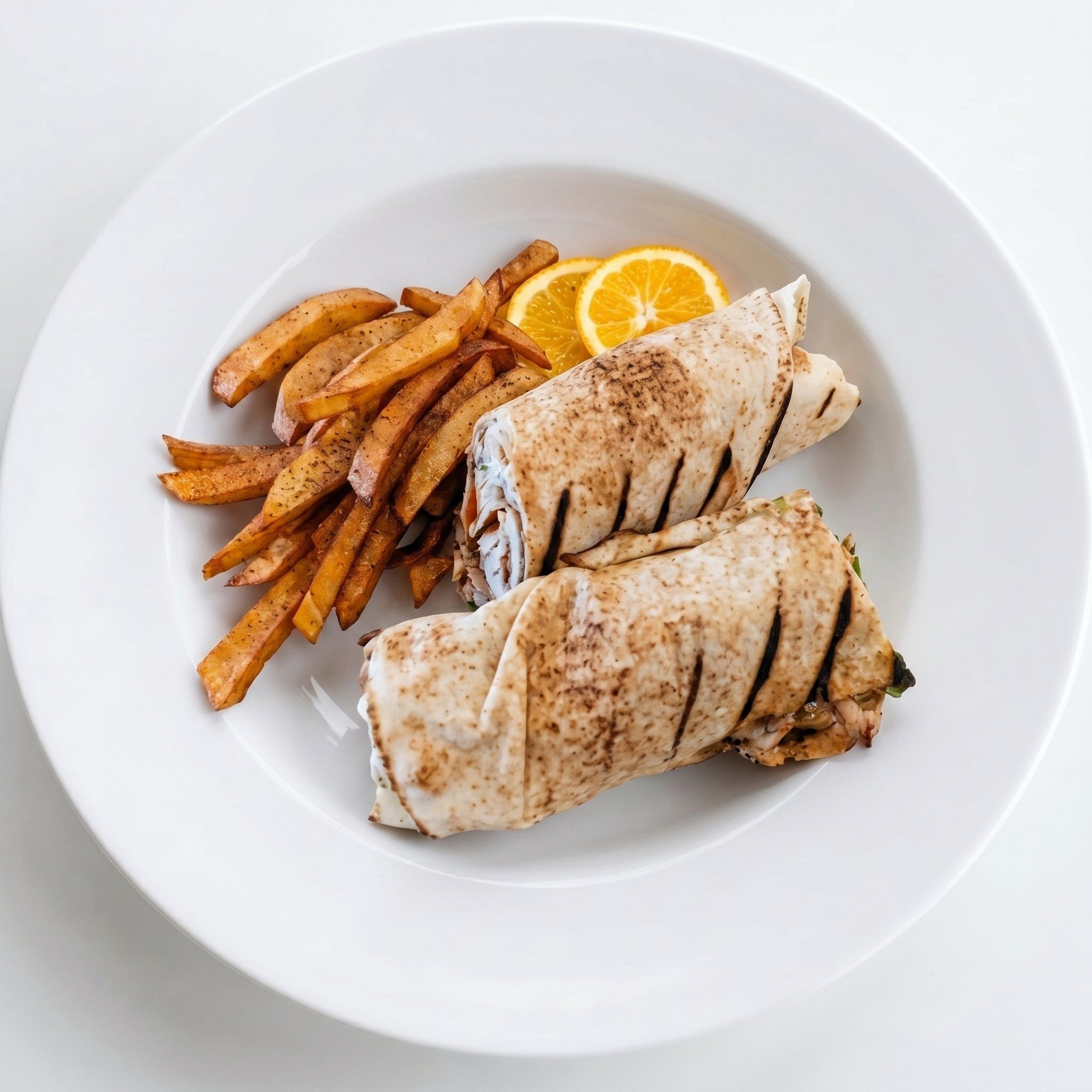 Chicken Wrap Lunch.