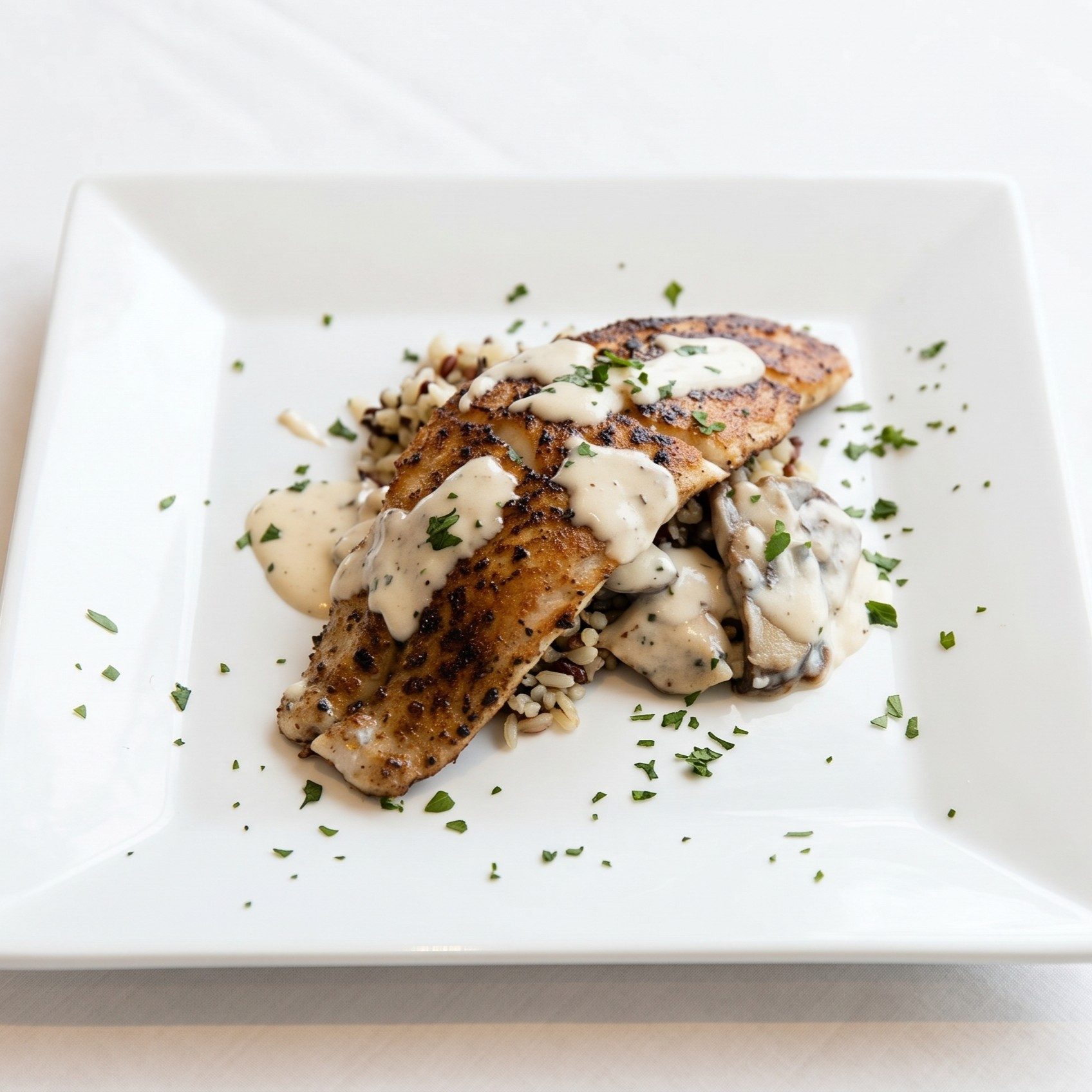 Grilled Cajun Grouper.